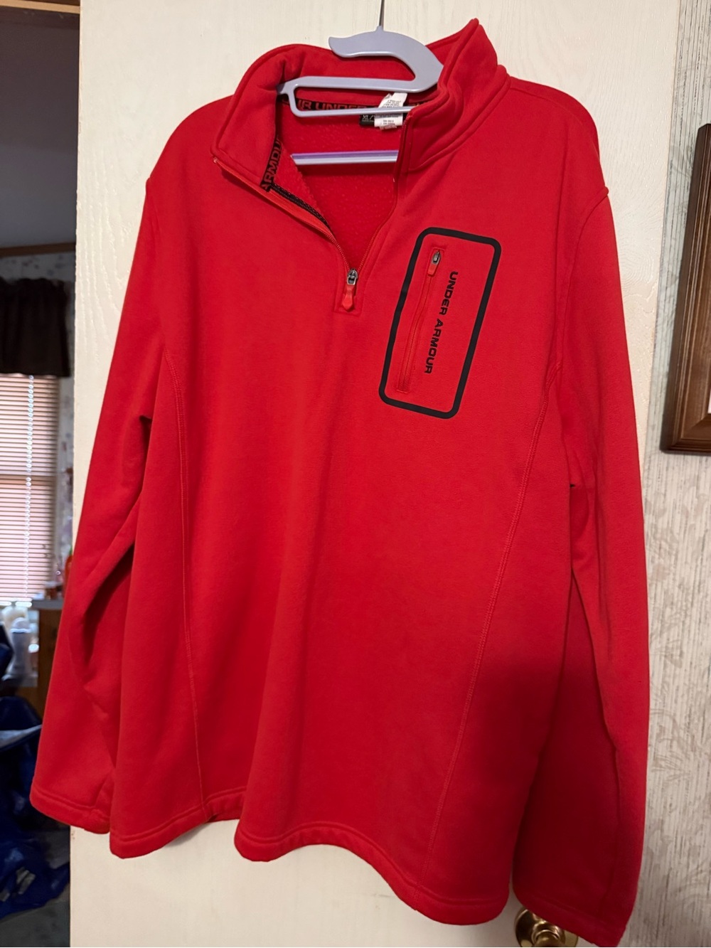 Under Armour Men’s Bright Red Half-Zip Pullover